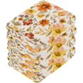 thumbnail image 4 of Coolnut Watercolor Flowers Wash Cloth Set of 6, 12 x 12 Inch Cotton Baby Washcloths Highly Absorbent and Soft Feel Fingertip Towels Face Towels for Bathroom, Gym, Spa Washcloth Gift, 4 of 7