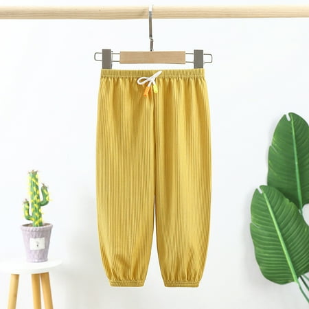 

uublik Toddler Pants Elastic Waist Casual Sweatpants Joggers Sizes 6M-5T