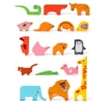 thumbnail image 3 of Rompecabezas de animales de madera Juguete de construcción Juguete de aprendizaje sensorial educativo Rompecabezas de animales Rompecabezas para Estilo A CUTICAT Rompecabezas, 3 of 3