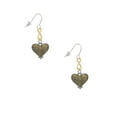 thumbnail image 2 of Delight Jewelry Two-tone Alligator Print Heart Gold Tone Infinity French Earrings, 2 of 4