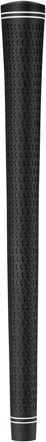Karma Revolution Black Midsize (+1/32") 13 Piece Golf Grip Kit with Tape, Solvent, Shaft Clamp