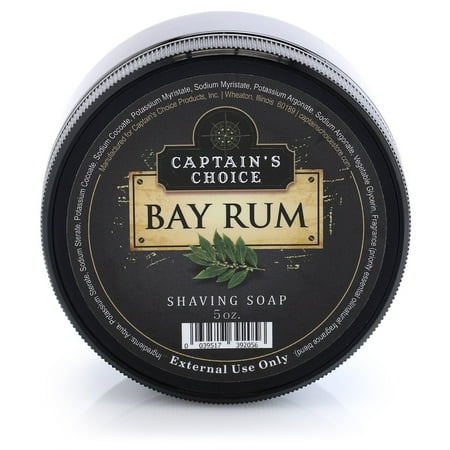Captain s Choice Bay Rum Shaving Soap 5 oz