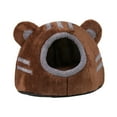 thumbnail image 4 of Cama para dormir para gatos, nido para gatos, cómoda, suave, transpirable, Universal, tienda para mascotas, cama cueva para gatos y perros pequeños , marrón S Marrón Pequeño, 4 of 8