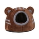 thumbnail image 4 of Linda cama para gatos, cama tipo cueva para tienda de campaña para mascotas, lindas camas para mascotas, cama nido para dormir en cueva cálida, casa , marrón S Marrón Pequeño, 4 of 10