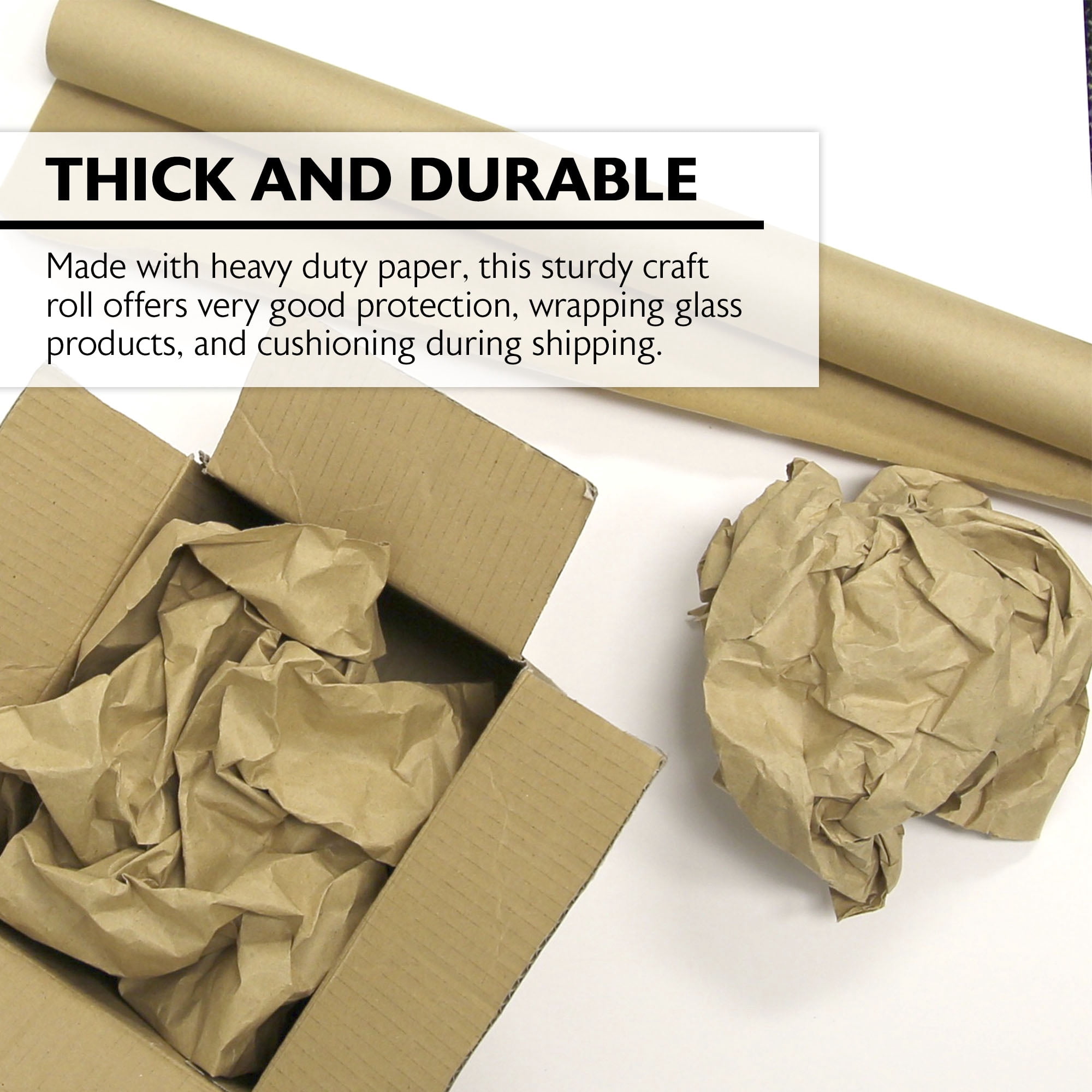 BAZIC Natural Kraft Paper Roll 30" X 14 ft. Brown Gift Wrap Paper 36-Roll