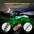 thumbnail image 3 of Waywe 2 PCS 4FT LED Whip Light with 4PCS Rock Lights Kit Spiral RGB Chasing App Remote Control Stop Turn Reverse Lights Whips for UTV ATV Truck Buggy Dune RZR, 3 of 7