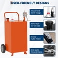 thumbnail image 6 of Accreate 40 Gallon Fuel Caddy,Fuel Storage Tank with Manual Transfer Pump,Orange, 6 of 7