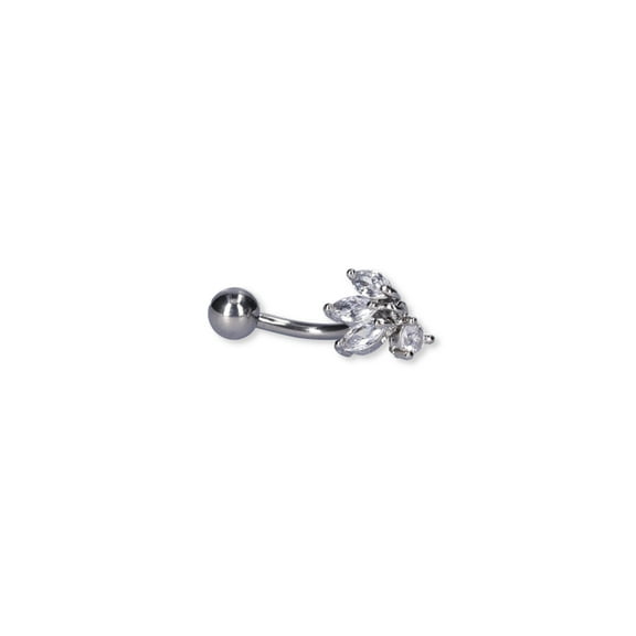 Women's Cubic Zirconia Dangle Belly Button Ring