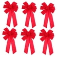 thumbnail image 4 of LABSERRON 6Pcs Festive Red Bow Ornaments Christmas Theme Design Reusable, 4 of 8