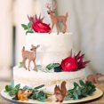thumbnail image 5 of Animal figurines 6 pcs Plastic Forest animals Figurines Deer figurines, 5 of 5