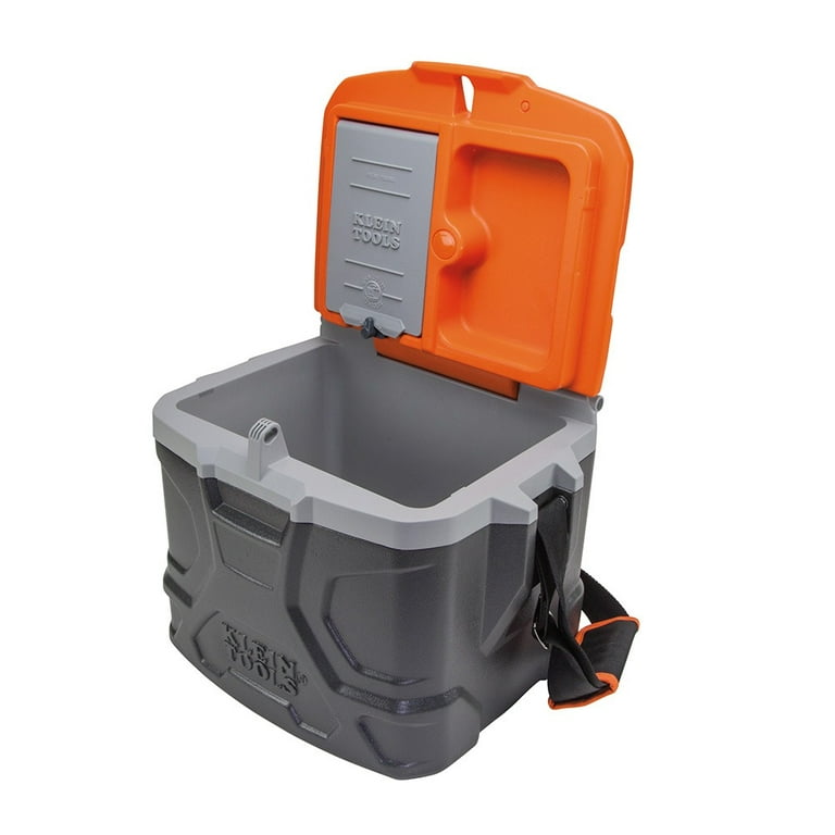 Klein Tools 55600 Work Cooler, 17-Quart Lunch Box Holds 18 Cans & Klein  Tools 55470 Utility Bag, Sta…See more Klein Tools 55600 Work Cooler,  17-Quart