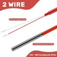 thumbnail image 5 of 2 Wire PT1000 Temperature Sensor Thermistor Silicone Gel Coated 1.5Meters Probe 45mm x 5mm -50-180, 5 of 5
