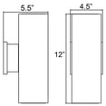 thumbnail image 2 of Access Lighting Bi-Directional Outdoor LED Wall Mount, 2 of 3