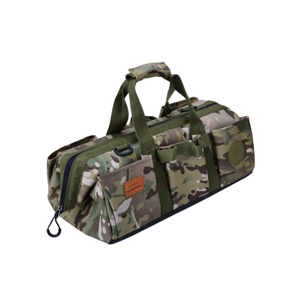 Outdoor Tent Accessories Sundries Storage Bag Camping Gear Equipment Picnic Tableware Tent Peg Handbag Waterproof Wear-resistantBlack He Qiyong unisex