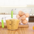 thumbnail image 4 of Set Of Three Thickened Plastic Measuring Cups For Home Kitchen Use Transparent With Clear Markings Available In 200ml 400ml And 900ml Sizes, 4 of 6