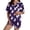 A-Purple, variant on Miorin Under $14 Women Halloween Print Pajama Set Short Sleeve Button Down 2-Piece Sleepwear Soft Pjs Lounge Sets Casual Matching Set Loungewear, L