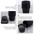 thumbnail image 3 of ADDHAT 40Pcs Hydroponic Net Cups Black Plastic Planting Pots with Air Permeability for Garden and Home Use, 3 of 8