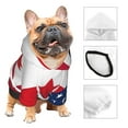 thumbnail image 3 of Gaeub USA Canada Flag Print Small Pets Wear Hoodies,Dog Pullover,Cat Apparel,Fashion Pet Clothing,for Small Medium Dogs and Cats-X-Small, 3 of 7