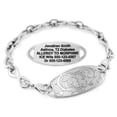 thumbnail image 1 of MedicEngraved Stainless Steel Custom Medical Alert Bracelet - 6mm Infinity Link, 1 of 8