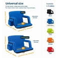 thumbnail image 4 of Reclining Stadium Seat Waterproof Foldable Camping Chair6 Adjustable Reclining Positions Extra Thick Padding Wide Back SupportPortable Outdoor Chair for Sports, 4 of 5