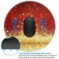 thumbnail image 4 of Disketp Red Gold Glitter Small Mouse Pad 7.9x7.9 Inches,Washable Round Mousepad For Office Laptop Computer,Non-Slip Rubber Base Mouse Pads For Wireless Mouse, 4 of 9