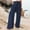 *Navy, variant on ClodeEU Women's High Waist Wide Leg Pants ,Solid Color Button Zipper Pocket Casual Pants Pink,Womens Plus XXXL