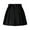 Black, variant on Ohufall Women's Pleated Mini Skirts Built in Shorts Fashion Solid Casual Elastic High Waist Athletic Tennis Skorts Flowy A-Line School Uniform Skirts for Women