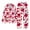 Red, variant on Afdoent Valentines Pajamas For Women Valentine's Day Classic Heart Printed Pajamas Button Down Long Satin Pajama Set With Pockets Comfortable
