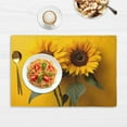 thumbnail image 5 of Placemats Set of 6 Florals Sunflowers Place Mats 12x18 Inch Heat Resistant Linen Placemats Washable Kitchen Table Place Mat Decoration Rectangle Table Runners for Home Party, 5 of 6