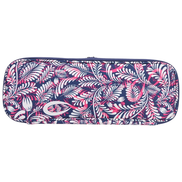 Bolsa de ganchillo de tela Oxford, aguja de palo largo, herramienta de costura, almacenamiento, accesorios para tejer, funda púrpura