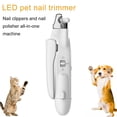 thumbnail image 4 of Pet Nail Clipper LED 2 in 1 Rechargeable Cat Nail Trimmer Pet Claw Clipper, 4 of 10