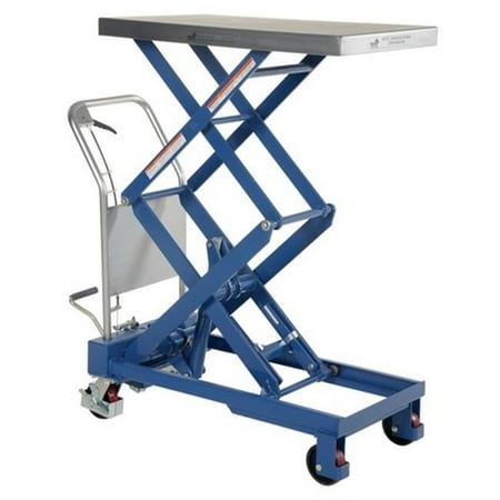 Vestil CART-800-D-TS Double Hydraulic Cart, 35.5 x 20 in. - 800 lbs