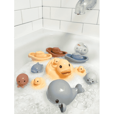 My First Bathtime 12-Piece Gift Set, Bath Toy Favorites with Storage Bag - Jool Baby