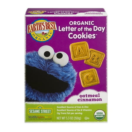 Earth's Best Organic Cookies Oatmeal Cinnamon, 5.3 OZ