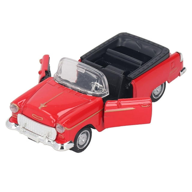 1:32 Convertible Sports Car Model Metal Alloy Realistic Cool Battery Powered 1/32 Sports Car Simulation Toy Red