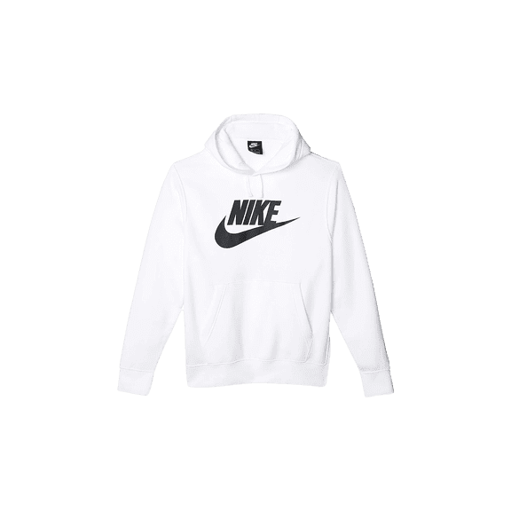 NIKE MENS Sportswear Club Fleece Graphic Pullover Hoodie "White / White-Black" BV2973 100 BV2973 100 from Stadium Goods