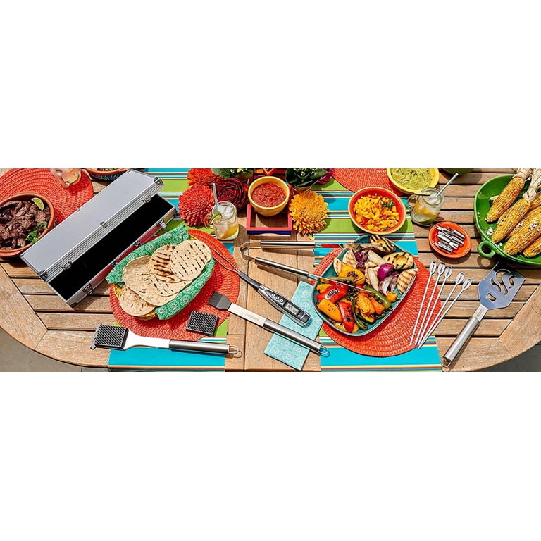 Cuisinart Deluxe Grill Tool Set, 20-Piece Grill Set, BBQ