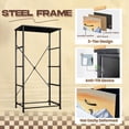 thumbnail image 4 of Animal Dresser for Bedroom with 4 Storage Drawers Cute Wall Decor Cow Old Barn Farmhouse Cattle Animal Canvas Dressers Chest of Drawers Steel Framed Fabric Closet Organizers for Nursery Entryway, 4 of 8
