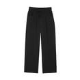 thumbnail image 6 of High Waisted Wide Leg Linen Pants For Women Summer Casual Cotton Vacation Trousers With Pockets, 6 of 9
