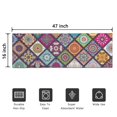 thumbnail image 5 of Multicolor Ethnic Mandala Pattern Door Rugs,Washable Non Slip Door Mats Indoor,Decorative Door Mats,Entry Mat Indoor for Entrance,Bedroom,Kitchen,Bathroom,16"x47", 5 of 6