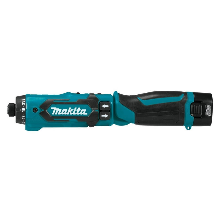 Makita DF012DSE 7.2V Lithium-Ion Cordless 1/4 Hex Driver-Drill Kit with Auto-Stop Clutch