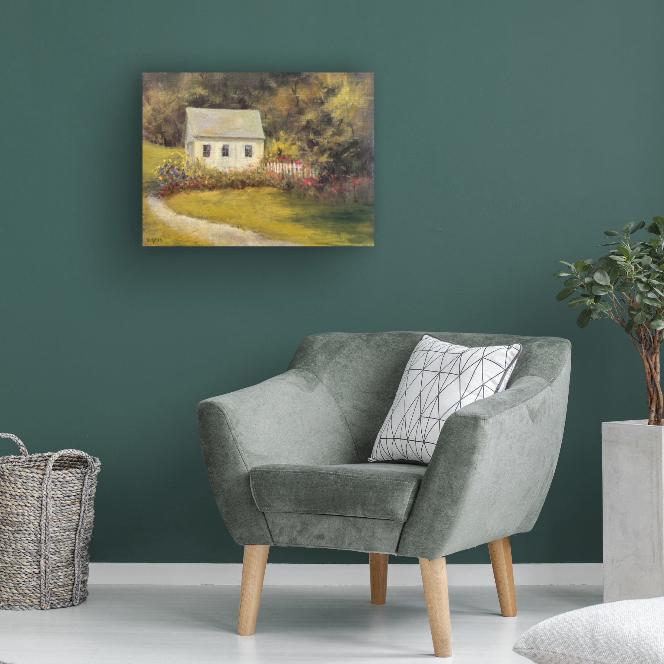 Trademark Fine Art Marilyn Wendling  The Out Building Canvas Wall Art