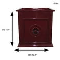 thumbnail image 7 of Southern Patio Colony 16" Square Resin Planter Urn, Oxblood Red (2 Pack), 7 of 7