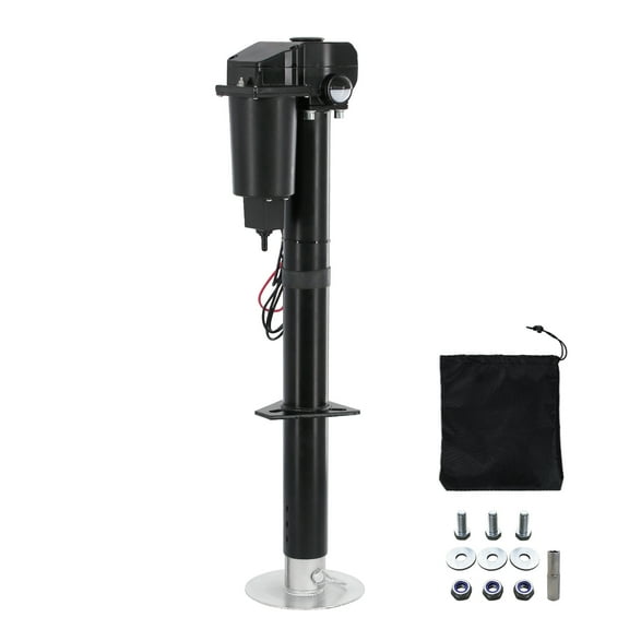 Dawot  3500 lbs Electric Trailer Jack, 12V DC, 27" Lift, with Drop Leg, for Travel, Trailer, Camper, Boats, & More