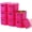 Bright Pink, variant on 6 Pack Colorful Storage Bins with Lids Stackable Storage Container for Organizing, Storage Boxes with Handle for Shelves, Cute Storage Bin for Craft, Snacks, 9.85x6.9x5.7 inch
