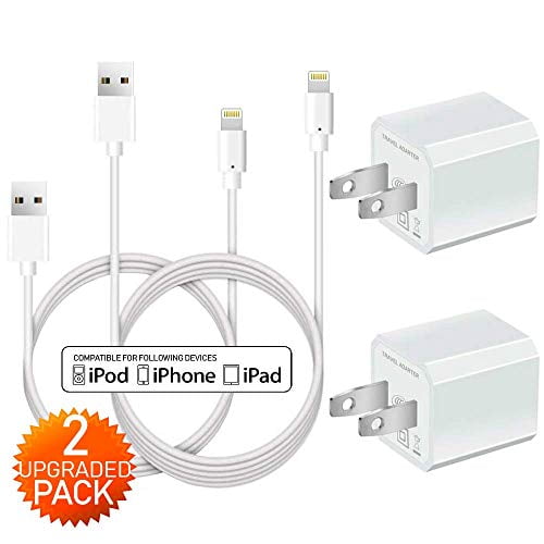 Chargers 5W USB Epacks Power Adapter Wall Charger 1A Cube for Plug Outlet w 2 Set Cable Wire Fast Sync & Charger Cord Compatible for 8 X 7 6S Chargers 5W USB Epacks Power Adapter Wall Charger 1A Cube for Plug Outlet w 2 Set Cable Wire Fast Sync & Charger Cord Compatible for 8 X 7 6S