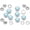 Sky Blue, variant on 20 Pack Pearl Snap Fasteners for Western Shirts, 10.5mm, Washable Pearl-Like Buttons (Sky Blue)