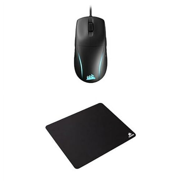 Corsair M75 Wired RGB Lightweight FPS Gaming Mouse MM100 Cloth Mouse Pad â 26,000 DPI â Swappable Side Buttons â High-Performance Mouse Pad Optimized for Gaming â Black
