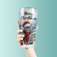 thumbnail image 3 of Merry Christmas British Shorthair Enjoys Catmas Winter Xmas Holiday 30oz Stainless Steel Tumbler Insulated Cup with Lid Cat Lover Kitten Owner Gifts - 02022, 3 of 5