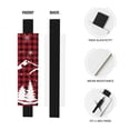 thumbnail image 2 of Wukai Christmas Tree Buffalo Plaid Adjustable Elastic Band Leather Pen Holder,Pencil Holder,Pen Sleeve Pouch for Notebooks,Planners,and Books, 2 of 6